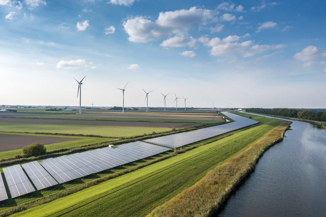 Solar and wind farm