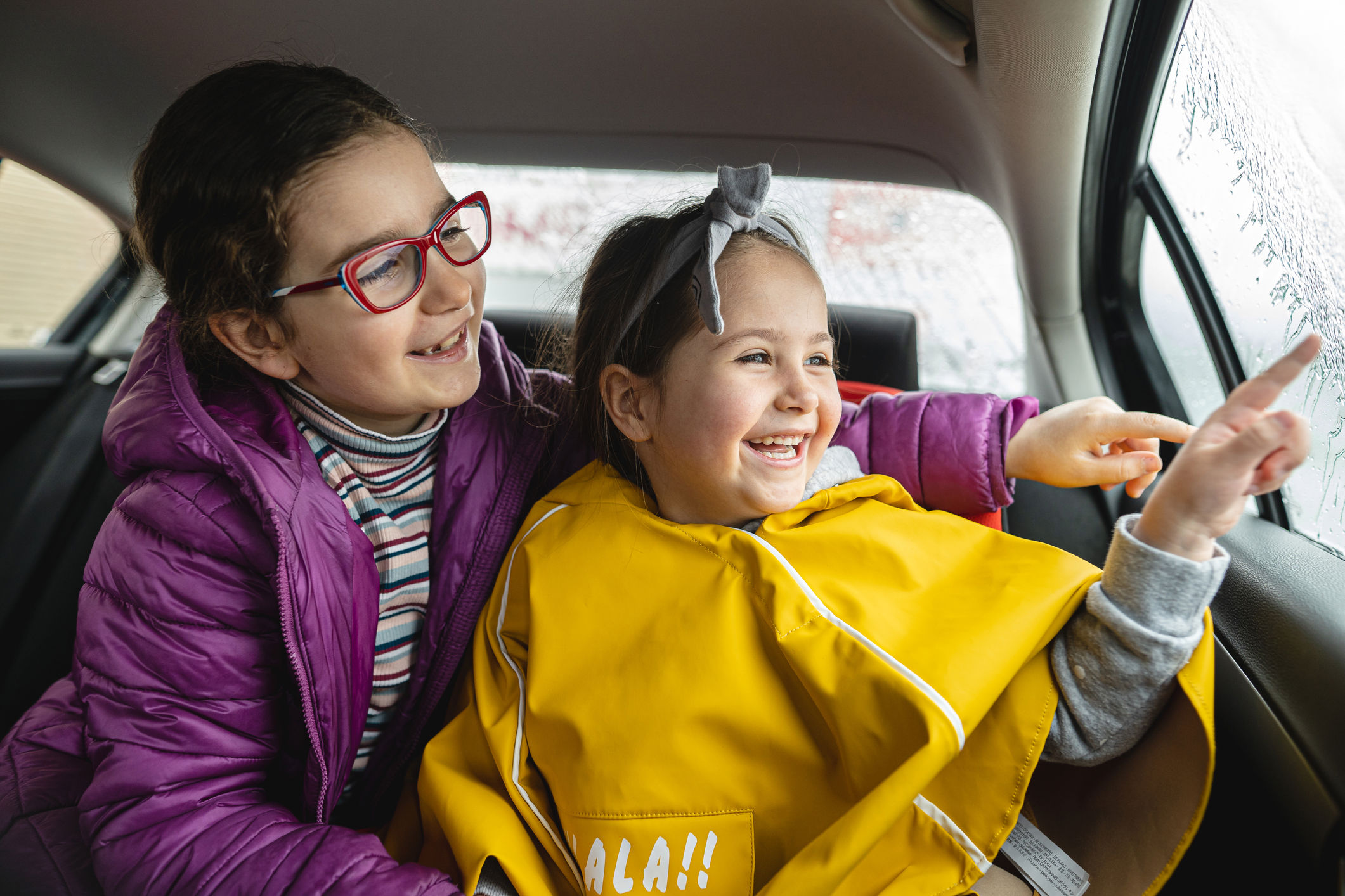 Children in car