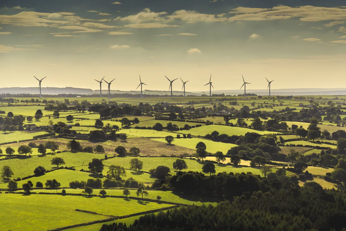 Wind Farm In The Countryside